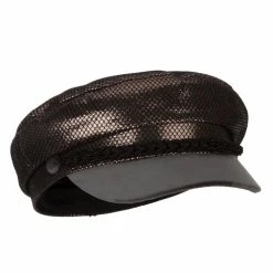 Something Special Two Tone Metallic And Velvet Greek Fisherman Cap 31 Something Special Two Tone Metallic And Velvet Greek Fisherman Cap -Adams Shop tt003ic silver 5