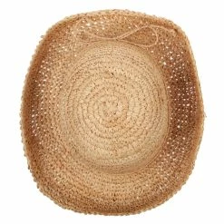 Jeanne Simmons Women's 3 Inch Turn Up Brim Straw Crochet Summer Bucket Hat -Adams Shop tu001ru raffia 5