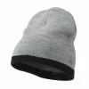 Artex Two Tone Short Beanie 2 Artex Two Tone Short Beanie -Adams Shop tw001ms lt grey black 1