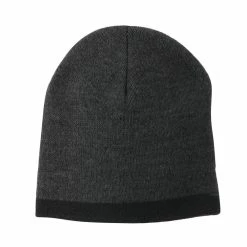 Artex Two Tone Short Beanie 61 Artex Two Tone Short Beanie -Adams Shop tw002ms dk grey black 5