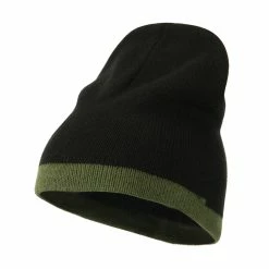 Artex Two Tone Short Beanie 67 Artex Two Tone Short Beanie -Adams Shop tw004ms black olive 1