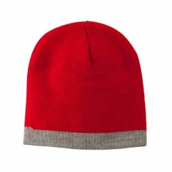 Artex Two Tone Short Beanie 76 Artex Two Tone Short Beanie -Adams Shop tw005ms red lt grey 5