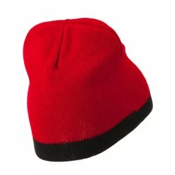 Artex Two Tone Short Beanie 89 Artex Two Tone Short Beanie -Adams Shop tw008ms red black 3