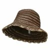 Jeanne Simmons Loop Toyo Braid Bucket Hat 2 Jeanne Simmons Loop Toyo Braid Bucket Hat -Adams Shop ty001bh brown 1