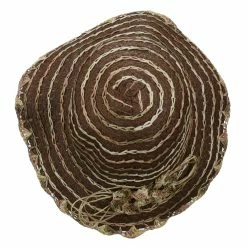 Jeanne Simmons Loop Toyo Braid Bucket Hat -Adams Shop ty001bh brown 5