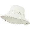 Jeanne Simmons Stitched Toyo Braid Crushable Hat 2 Jeanne Simmons Stitched Toyo Braid Crushable Hat -Adams Shop ty001cr white 1