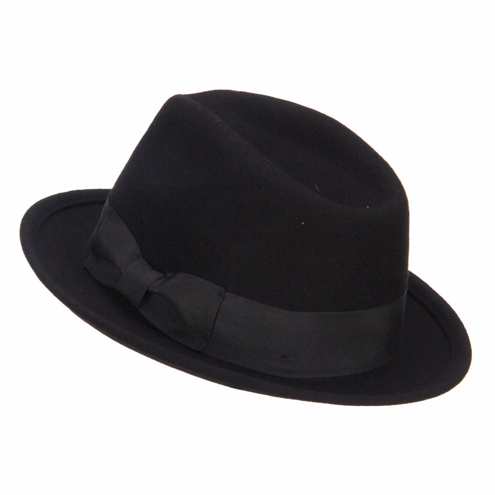 Jeanne Simmons Men's Wool Felt Upbrim Fedora 4 Jeanne Simmons Men's Wool Felt Upbrim Fedora - Image 2