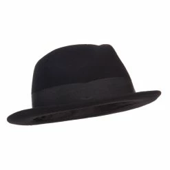 Jeanne Simmons Men's Wool Felt Upbrim Fedora 10 Jeanne Simmons Men's Wool Felt Upbrim Fedora -Adams Shop tz001tf black 4