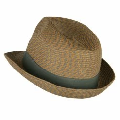 Jeanne Simmons Men's UPF 50+ Paper Braid Fedora -Adams Shop uf001mf cream 2 1