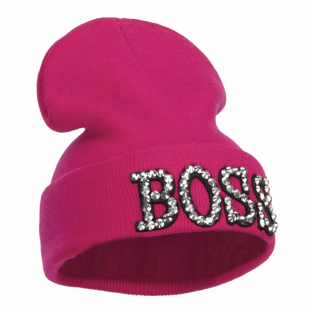 Something Special Boss Rhinestones Cuff Long Beanie 6 Something Special Boss Rhinestones Cuff Long Beanie - Image 4