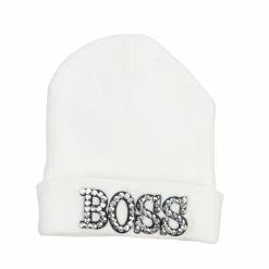 Something Special Boss Rhinestones Cuff Long Beanie 46 Something Special Boss Rhinestones Cuff Long Beanie -Adams Shop uf006bf white 5 1