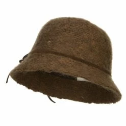Jeanne Simmons Women's Flower Yarn Bucket Hat -Adams Shop uh001bh brown 4