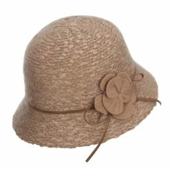 Jeanne Simmons Women's Flower Yarn Bucket Hat -Adams Shop uh003bh gold 3