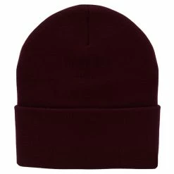 Bayside 12 Inch Solid Knit Cuff Long Beanie -Adams Shop um003bf burgundy 5 1