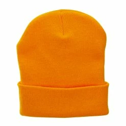 Bayside 12 Inch Solid Knit Cuff Long Beanie -Adams Shop um010bf gold 5 1
