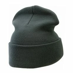 Bayside 12 Inch Solid Knit Cuff Long Beanie -Adams Shop um011bf graphite 3 1