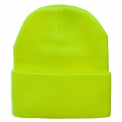 Bayside 12 Inch Solid Knit Cuff Long Beanie -Adams Shop um013bf lime green 5 1