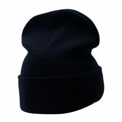 Bayside 12 Inch Solid Knit Cuff Long Beanie -Adams Shop um015bf navy 3 1