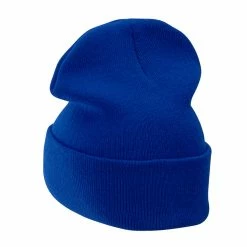 Bayside 12 Inch Solid Knit Cuff Long Beanie -Adams Shop um020bf royal blue 2