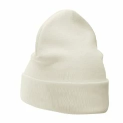Bayside 12 Inch Solid Knit Cuff Long Beanie -Adams Shop um022bf white 2