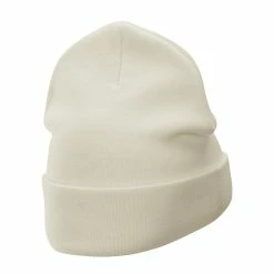 Bayside 12 Inch Solid Knit Cuff Long Beanie -Adams Shop um022bf white 3