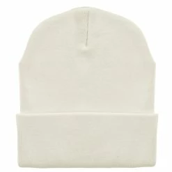 Bayside 12 Inch Solid Knit Cuff Long Beanie -Adams Shop um022bf white 5