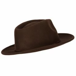Jeanne Simmons Unisex Wool Felt Twisted Suede Trim Band Accented Fedora Hat 14 Jeanne Simmons Unisex Wool Felt Twisted Suede Trim Band Accented Fedora Hat -Adams Shop un001cf brown 3