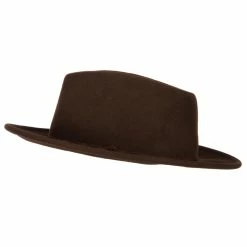 Jeanne Simmons Unisex Wool Felt Twisted Suede Trim Band Accented Fedora Hat 16 Jeanne Simmons Unisex Wool Felt Twisted Suede Trim Band Accented Fedora Hat -Adams Shop un001cf brown 5