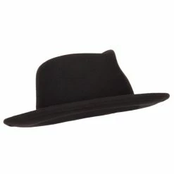 Jeanne Simmons Unisex Wool Felt Twisted Suede Trim Band Accented Fedora Hat 20 Jeanne Simmons Unisex Wool Felt Twisted Suede Trim Band Accented Fedora Hat -Adams Shop un002cf black 4