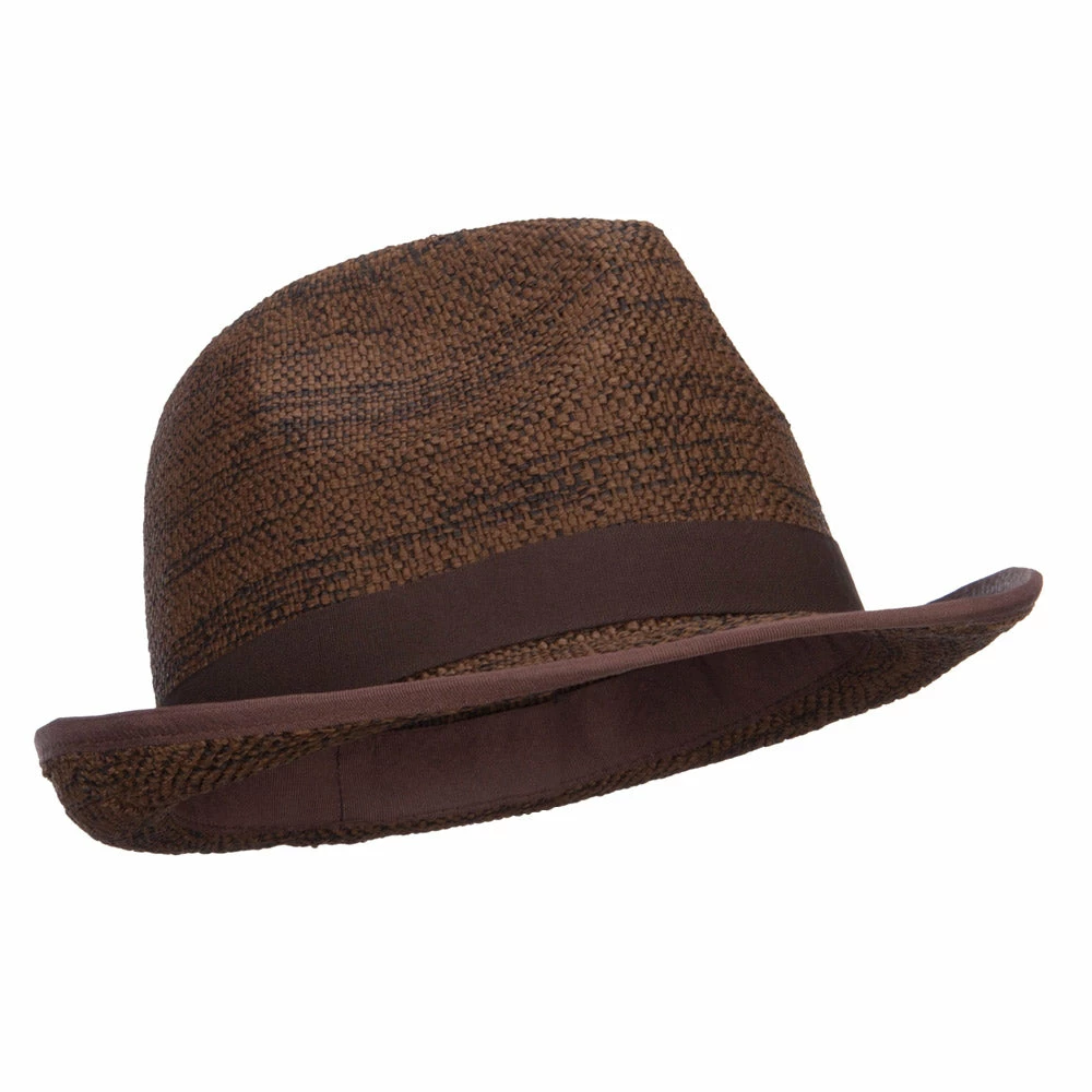 Jeanne Simmons Classic Men's Woven Paper Straw Fedora 6 Jeanne Simmons Classic Men's Woven Paper Straw Fedora - Image 4