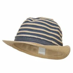 Jeanne Simmons Girl's Striped Paper Braid Fedora