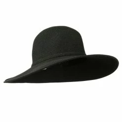 Jeanne Simmons UPF 50+ Solid Cotton Paper Braid Flat Brim Hat -Adams Shop us001fw 4