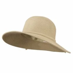 Jeanne Simmons UPF 50+ Solid Cotton Paper Braid Flat Brim Hat -Adams Shop us002fw 1 1