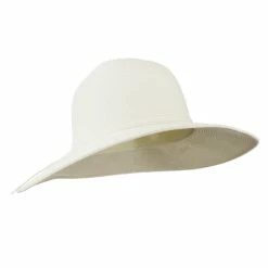 Jeanne Simmons UPF 50+ Solid Cotton Paper Braid Flat Brim Hat -Adams Shop us004fw 4 1