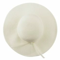 Jeanne Simmons UPF 50+ Solid Cotton Paper Braid Flat Brim Hat -Adams Shop us004fw 5 1