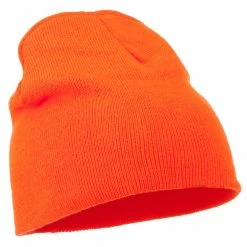 Otto Ultra Soft Acrylic Knit Beanie 75 Otto Ultra Soft Acrylic Knit Beanie -Adams Shop us005ps neon orange 4