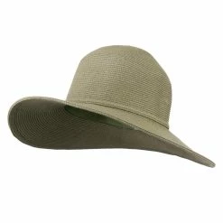 Jeanne Simmons UPF 50+ Solid Cotton Paper Braid Flat Brim Hat -Adams Shop us006fw 1 1