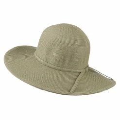 Jeanne Simmons UPF 50+ Solid Cotton Paper Braid Flat Brim Hat -Adams Shop us006fw 2 1