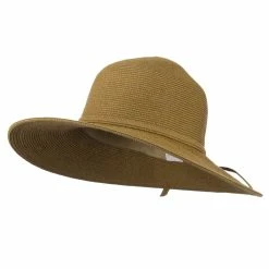 Jeanne Simmons UPF 50+ Solid Cotton Paper Braid Flat Brim Hat -Adams Shop us007fw 1