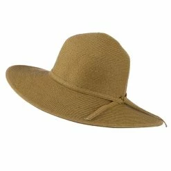 Jeanne Simmons UPF 50+ Solid Cotton Paper Braid Flat Brim Hat -Adams Shop us007fw 2