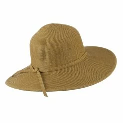 Jeanne Simmons UPF 50+ Solid Cotton Paper Braid Flat Brim Hat -Adams Shop us007fw 3