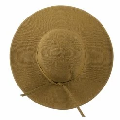Jeanne Simmons UPF 50+ Solid Cotton Paper Braid Flat Brim Hat -Adams Shop us007fw 5