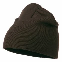 Otto Ultra Soft Acrylic Knit Beanie 102 Otto Ultra Soft Acrylic Knit Beanie -Adams Shop us011ps dk brown 1