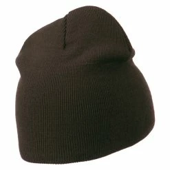 Otto Ultra Soft Acrylic Knit Beanie 104 Otto Ultra Soft Acrylic Knit Beanie -Adams Shop us011ps dk brown 3
