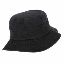 MG Unisex Multipurpose Crushable Cotton Twill Bucket Hat 44 MG Unisex Multipurpose Crushable Cotton Twill Bucket Hat -Adams Shop ux001bh black 3