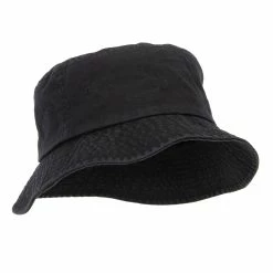 MG Unisex Multipurpose Crushable Cotton Twill Bucket Hat 45 MG Unisex Multipurpose Crushable Cotton Twill Bucket Hat -Adams Shop ux001bh black 4