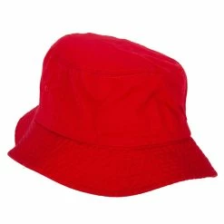 MG Unisex Multipurpose Crushable Cotton Twill Bucket Hat 68 MG Unisex Multipurpose Crushable Cotton Twill Bucket Hat -Adams Shop ux006bh red 2 1