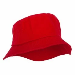 MG Unisex Multipurpose Crushable Cotton Twill Bucket Hat 70 MG Unisex Multipurpose Crushable Cotton Twill Bucket Hat -Adams Shop ux006bh red 4 1