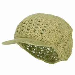 Broadway Visor Cotton Kufi Cap -Adams Shop vc001db khaki 1