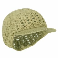 Broadway Visor Cotton Kufi Cap -Adams Shop vc001db khaki 4